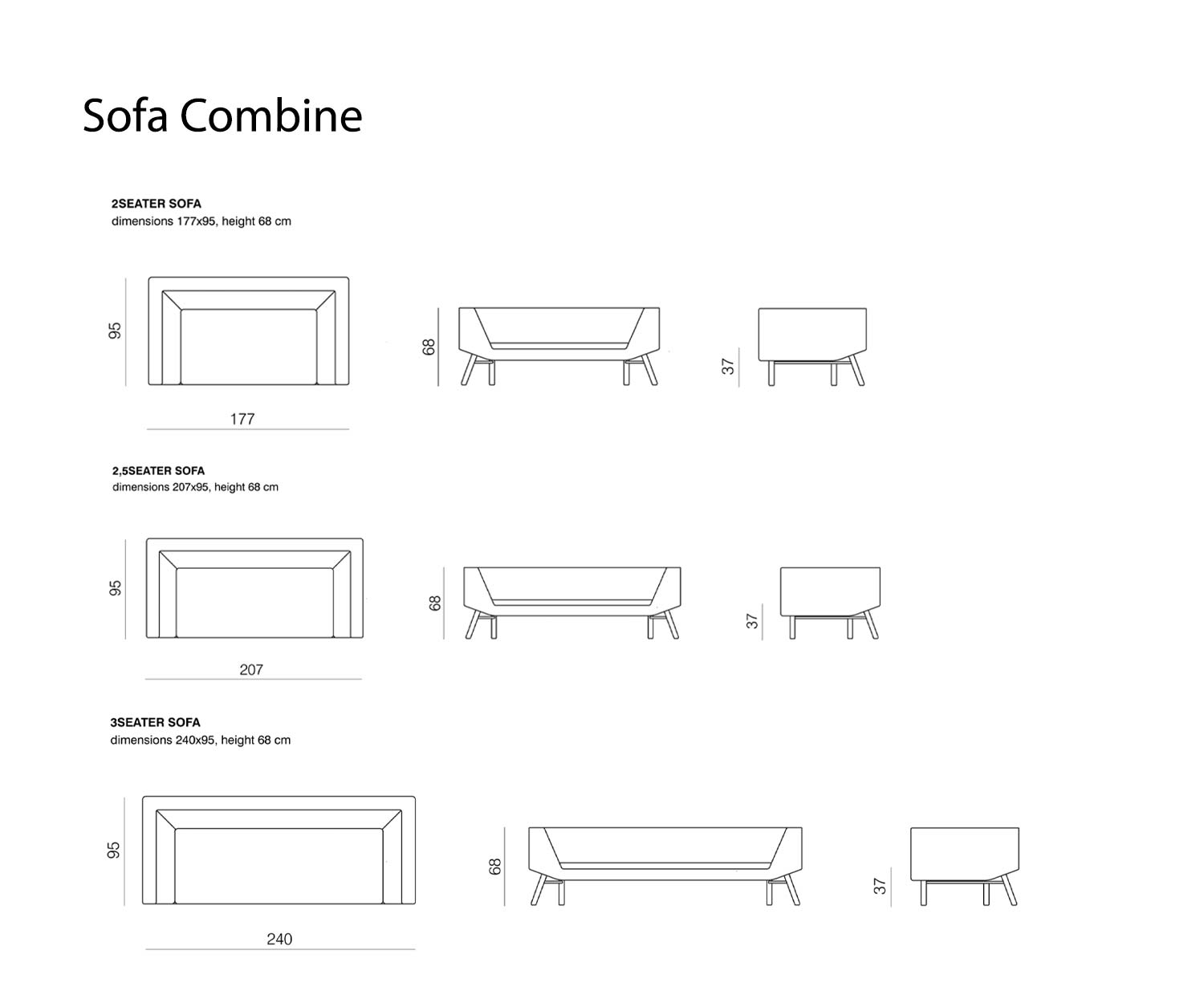 Schets Afmetingen Maten Prostoria Sofa Combineren