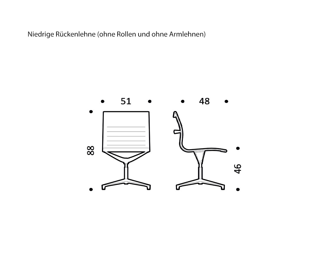 Lage rugleuning Schets Afmetingen Maten