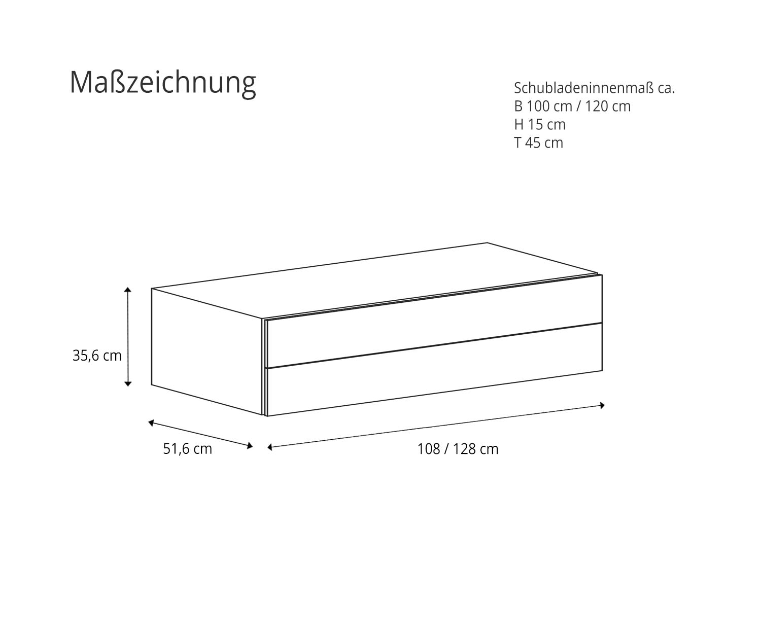 Novamobili Easy 2 design wandmeubel Maattekening